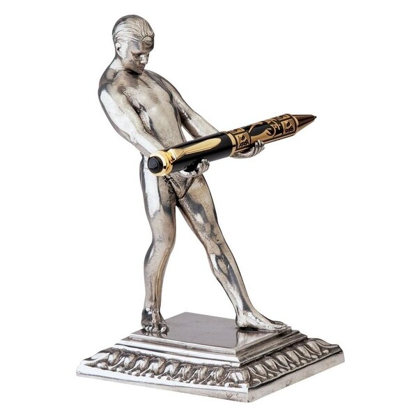 Design Toscano Art Deco Strongman Pen Holder Sculpture