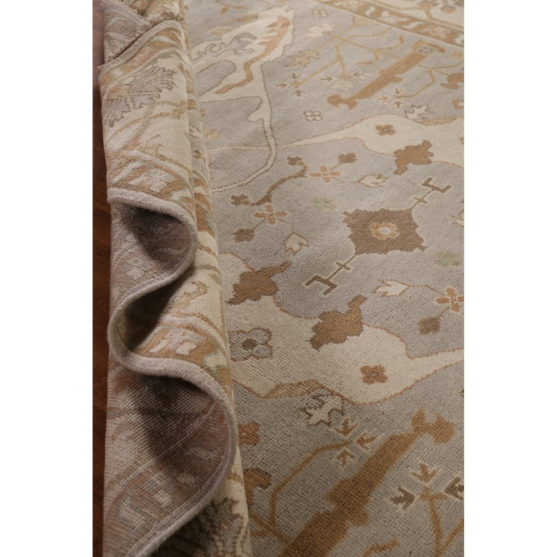 Oushak Area Rug Handmade Oriental Wool Carpet - 9'2"x 11'8"