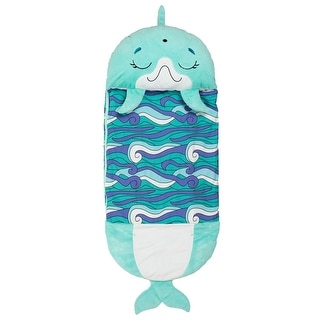 Happy Nappers: Pillow & Sleepy Sack: Medium - Dolphin Disco - 54 x 20",3+