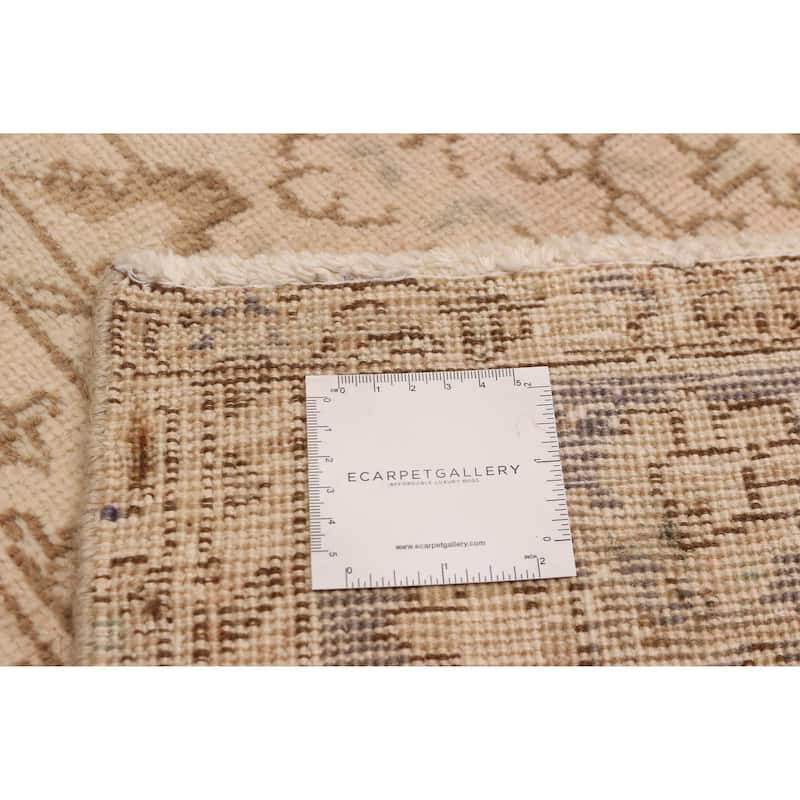 ECARPETGALLERY Hand-knotted Antalya Vintage Light Copper Wool Rug - 7'9 x 11'6