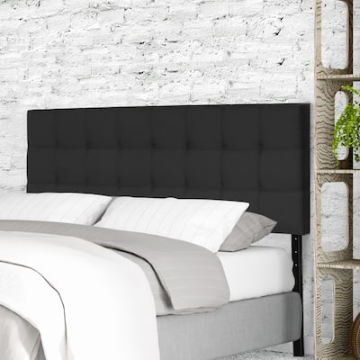 Carbon Loft Dashwood Tufted Black Headboard
