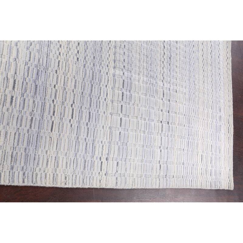Geometric Modern Moroccan Area Rug Handmade Oriental Wool Carpet - 5'2" x 7'10"