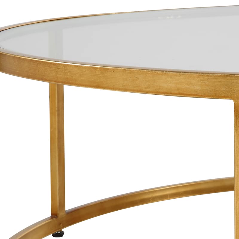 Uttermost Radius Modern Circular Coffee Table - 48"W x 15"H x 48"D