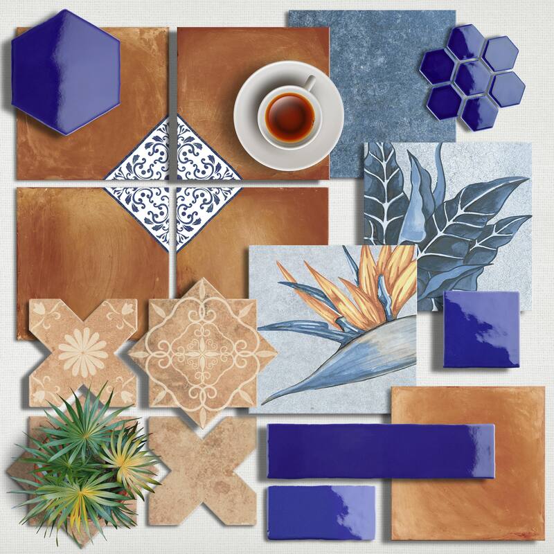 Merola Tile Viva Azul 3" x 12" Ceramic Wall Tile