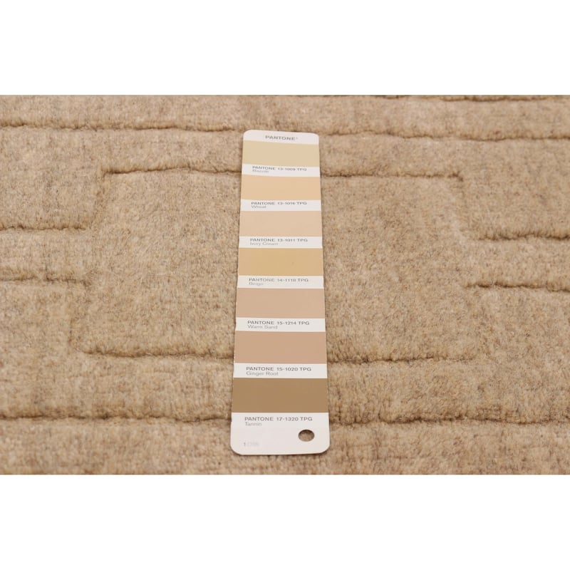 Kashkuli Gabbeh Tan Rug 5'4" x 5'4" - 5'4 x 5'4