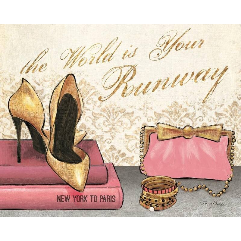 Shoe Fetish The World Is Your Runway Art Poster - Print On Demand