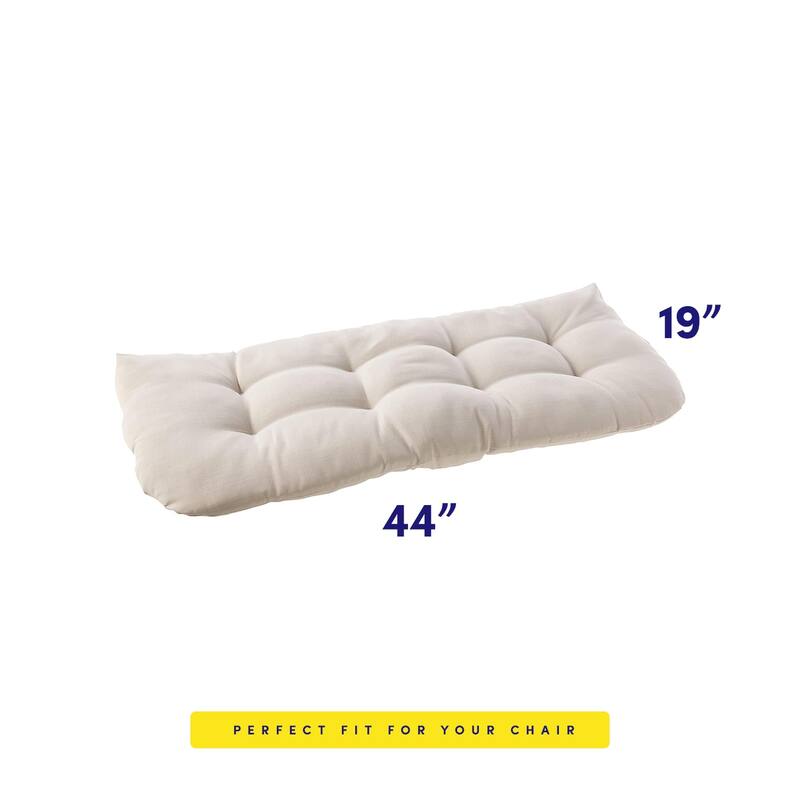 Sweet Home Collection 44" x 19" Tufted Outdoor Loveseat Cushion