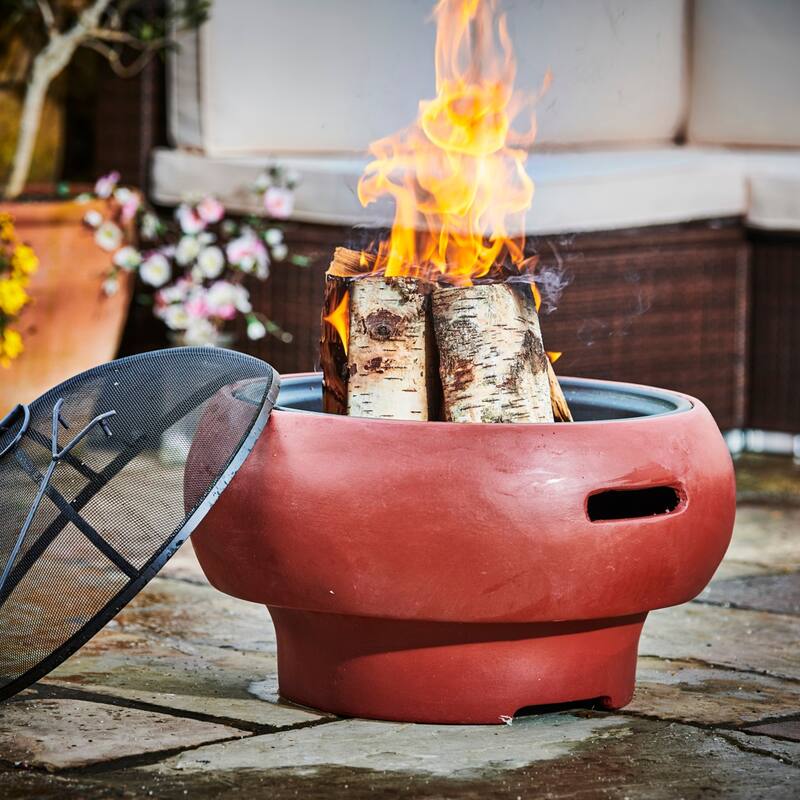 Teamson Home Outdoor 20.87" Wood Burning Fire Pit