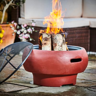Teamson Home Outdoor 20.87" Wood Burning Fire Pit