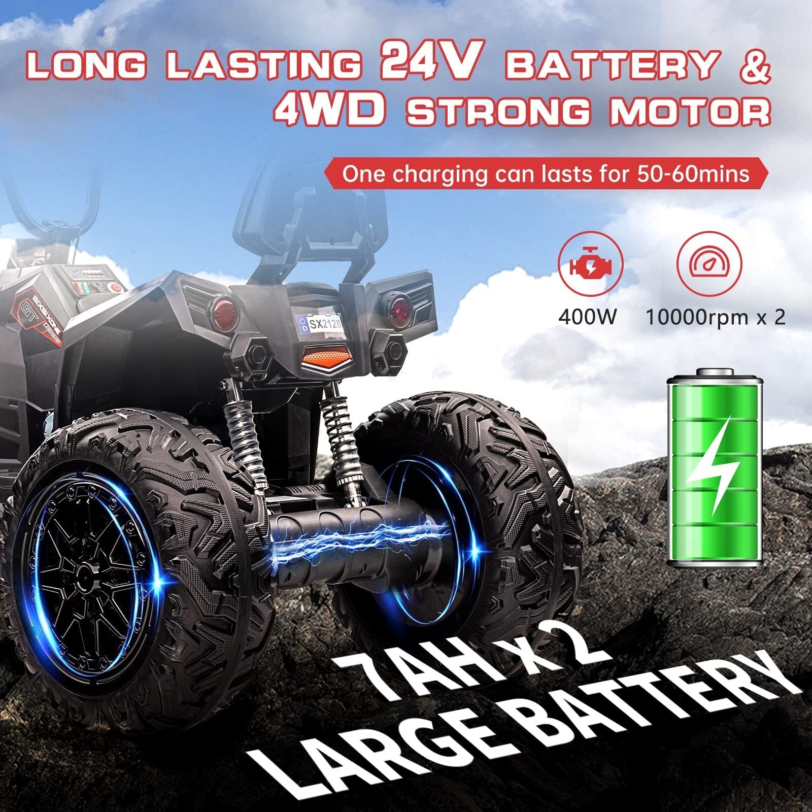 Kids 24v four wheeler 2025