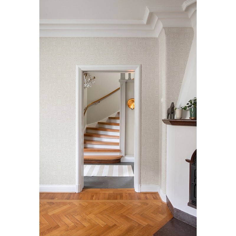 Ceiling Dove Intricate Floral Wallpaper