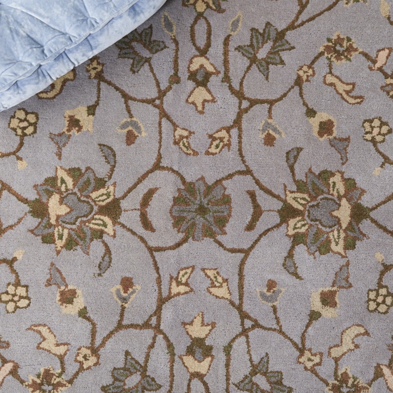 SAFAVIEH Handmade Heritage Scrollwork Traditional Oriental Wool Rug