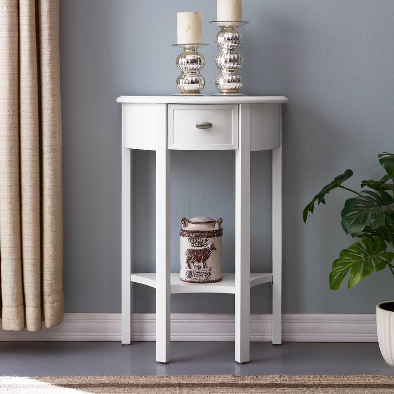 Demilune hall stand-set up - Cottage White