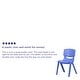 preview thumbnail 6 of 22, 2 Pack Plastic Stackable School Chair with 15.5"H Seat