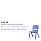 preview thumbnail 27 of 33, 4 Pack Plastic Stack School Chair with 15.5"H Seat, 3rd-7th School Chair