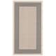 preview thumbnail 110 of 133, SAFAVIEH Courtyard Sherrie Border Indoor/ Outdoor Waterproof Patio Backyard Rug 2' x 3'7" - Grey/Cream