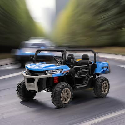 24V Ride On Truck 2 Seater UTV,2x200W Motor Ride On Dump Truck,Dump Bed/Shovel Car,Remote Control Electric Vehicle,Non-slip tyre
