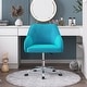 preview thumbnail 102 of 117, Corvus Braff Velvet Upholstered Adjustable Ergonomic Office Chair