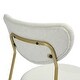 preview thumbnail 25 of 33, Modern Metal Open Back Design Dining Chairs, Set of 2