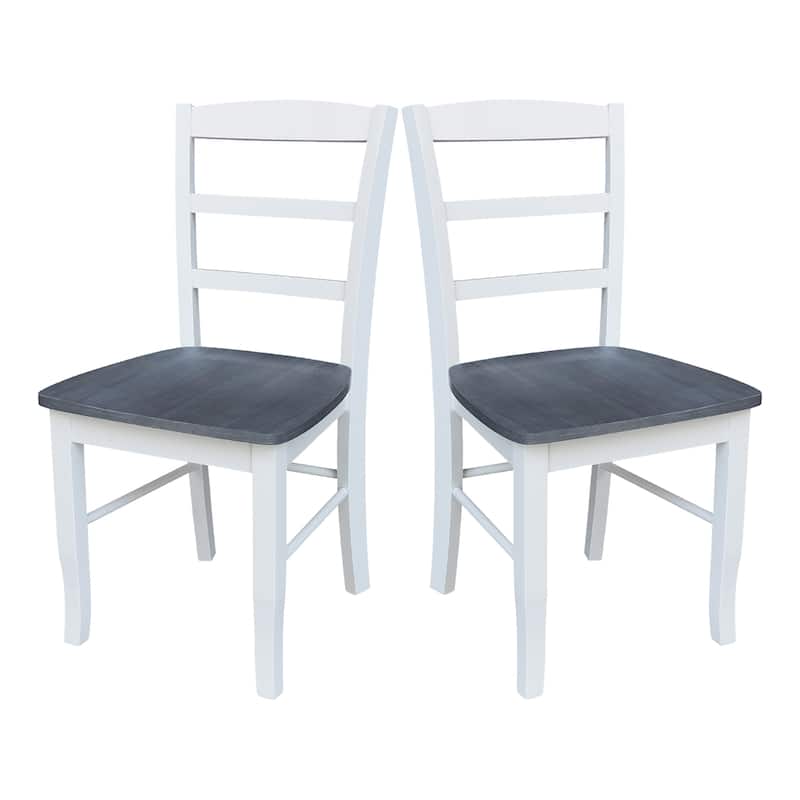 International Concepts Solid Wood Madrid Ladderback Chairs, Set of 2