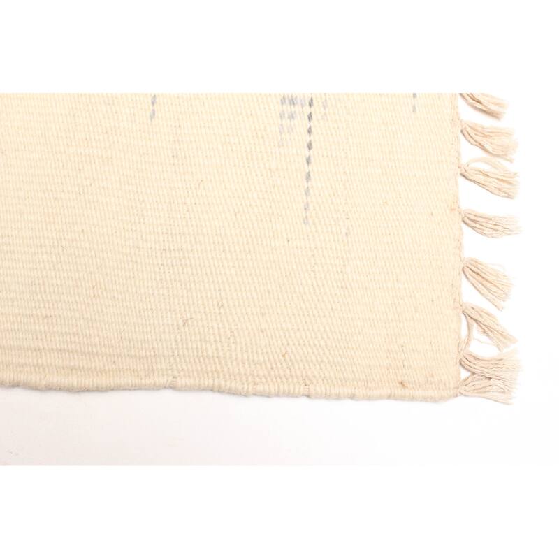 ECARPETGALLERY Flat-Weave Ankara FW Black Wool Kilim - 5'1 x 8'3