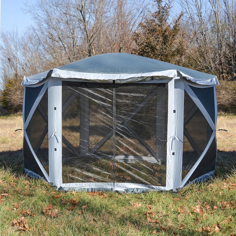 Buffalo Outdoor 11 ft. x 11 ft. Screened Pop Up Shade Tent