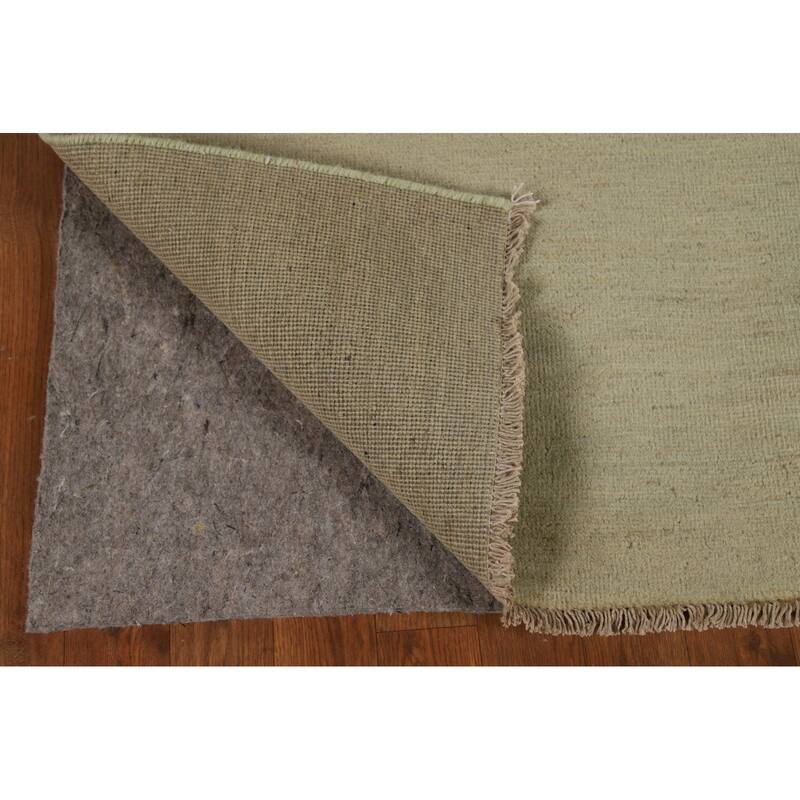 Contemporary Solid Gabbeh Oriental Area Rug Handmade Wool Carpet - 4'11" x 6'4"