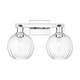 preview thumbnail 40 of 57, Innovations Lighting Downtown Urban - Preston - 2 Light 16" Globe Shade Bath Vanity Light Clear/Polished Chrome