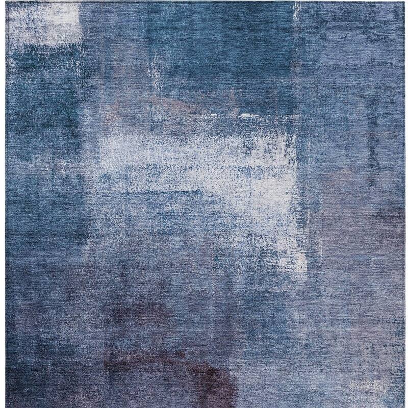 HomeRoots Abstract Transitional Rectangle Outdoor Rug