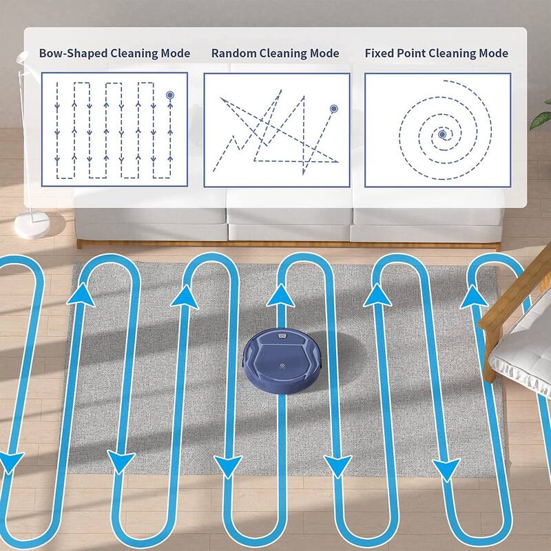 Robot Vacuum Cleaner with WiFi/APP/Alexa Control, Self Recharging
