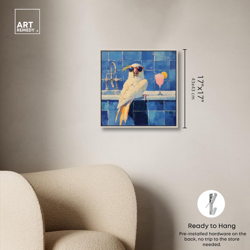 Relaxing Bird Canvas by Art Remedy