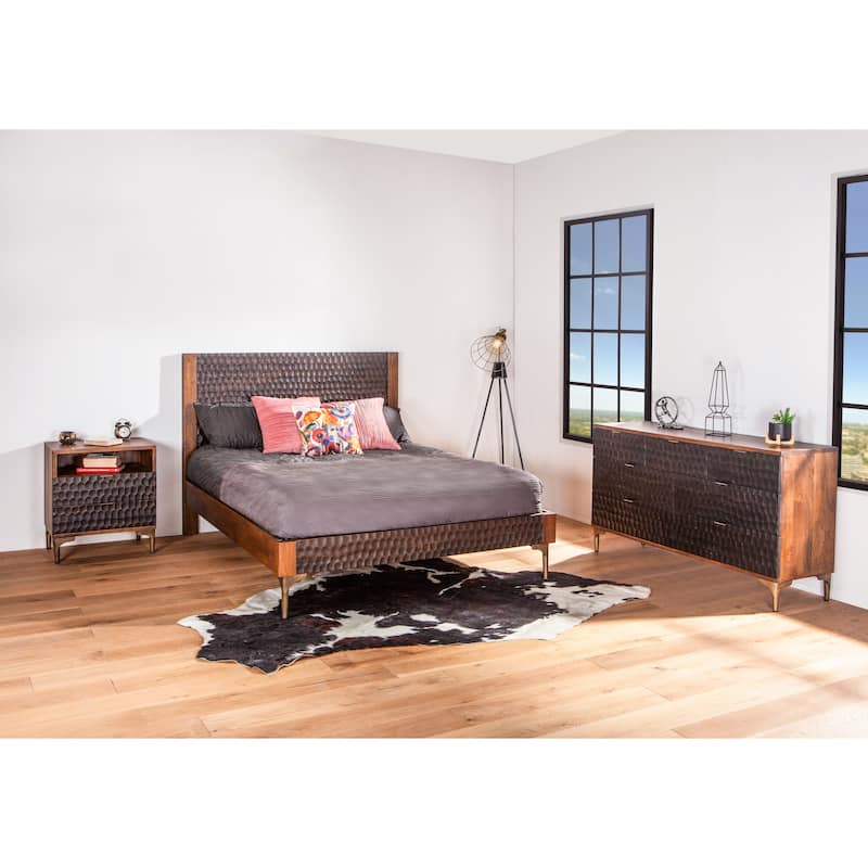 Vallarta Two Tone Mango Wood Bed