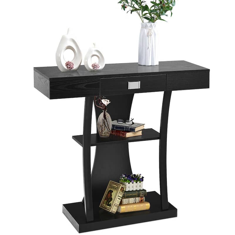 Gymax Console Table Sofa Entry Hallway Porch Desk Storage Display - See Details