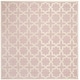 preview thumbnail 55 of 183, SAFAVIEH Handmade Cambridge Trudie Geometric Wool Rug 6' Square - Light Pink/Ivory - Square