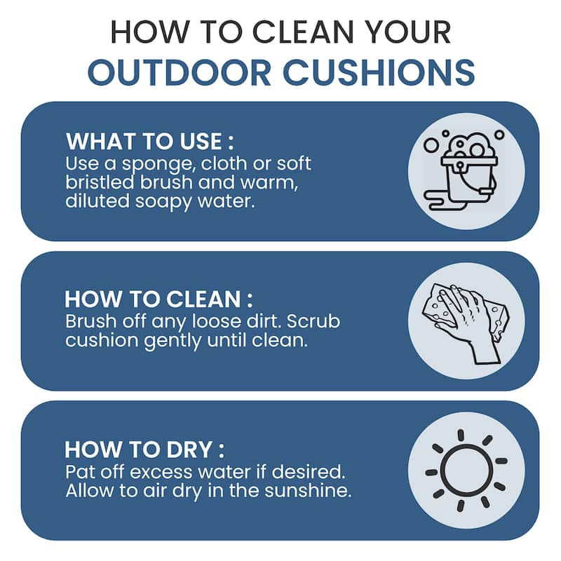 Crestlive Products Outdoor Premium Deep Seat Cushion Set