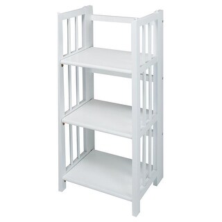 3-Shelf Folding 14-inch Wide Bookcase
