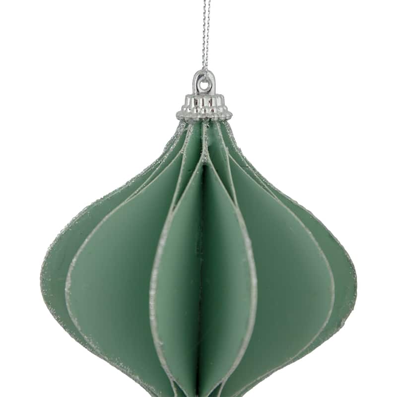 4.25" Glittered Onion Christmas Ornament