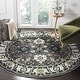 preview thumbnail 23 of 52, SAFAVIEH Vintage Hamadan Riitta Traditional Oriental Rug 6'7" Round - Dark Grey/Ivory - Round