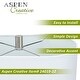 preview thumbnail 7 of 6, Aspen Creative 2 Pack Steel Lamp Finial in Brushed Nickel Finish, 1 1/4" Tall - BRUSHED NICKEL