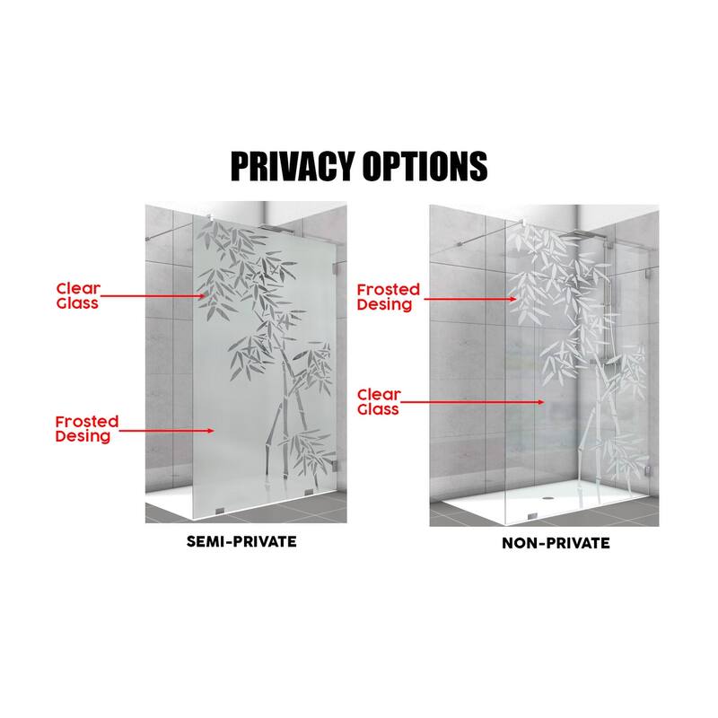 Frameless Fixed Shower Glass Panel
