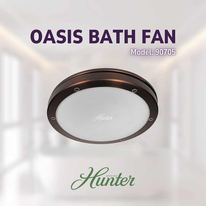 Hunter Bath Fan - Oasis Bath Ventilator With Light and Night Light