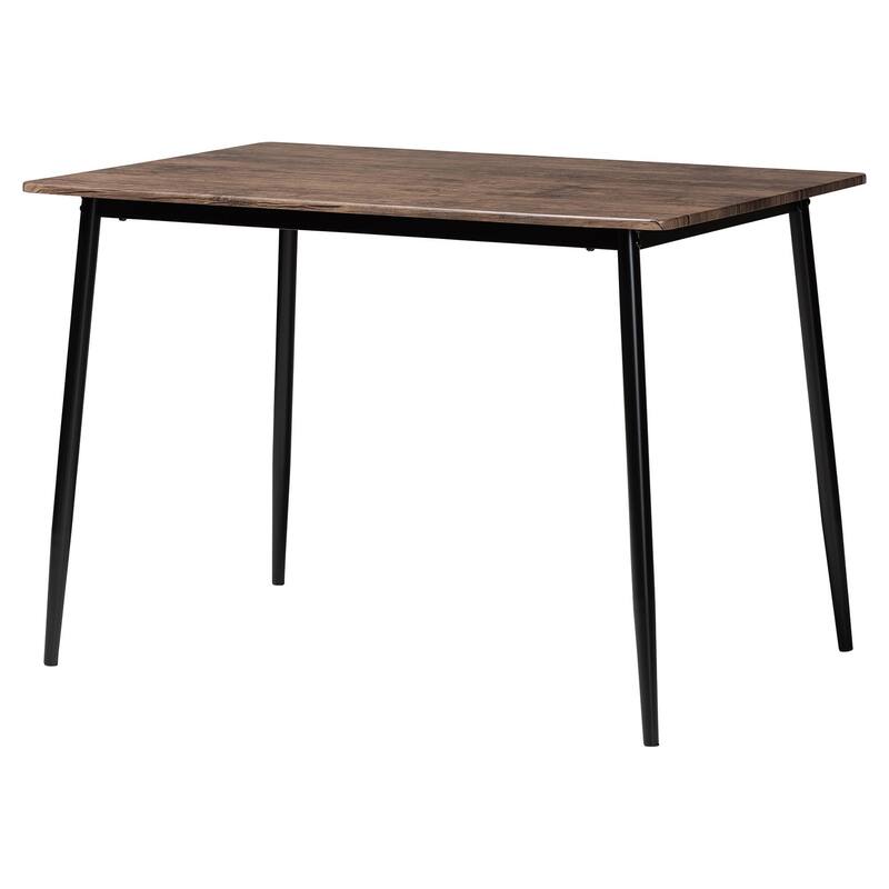 Orrin Modern Industrial Fabric and Metal 5-Piece Dining Set