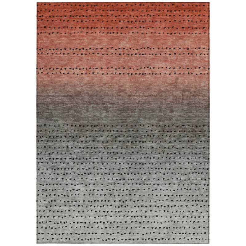 HomeRoots Abstract Transitional Rectangle Outdoor Rug