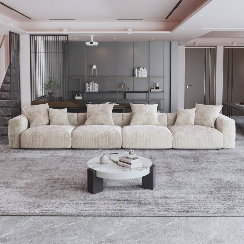 Modular Sofa Free Combination 4 Seater Sofa - Beige