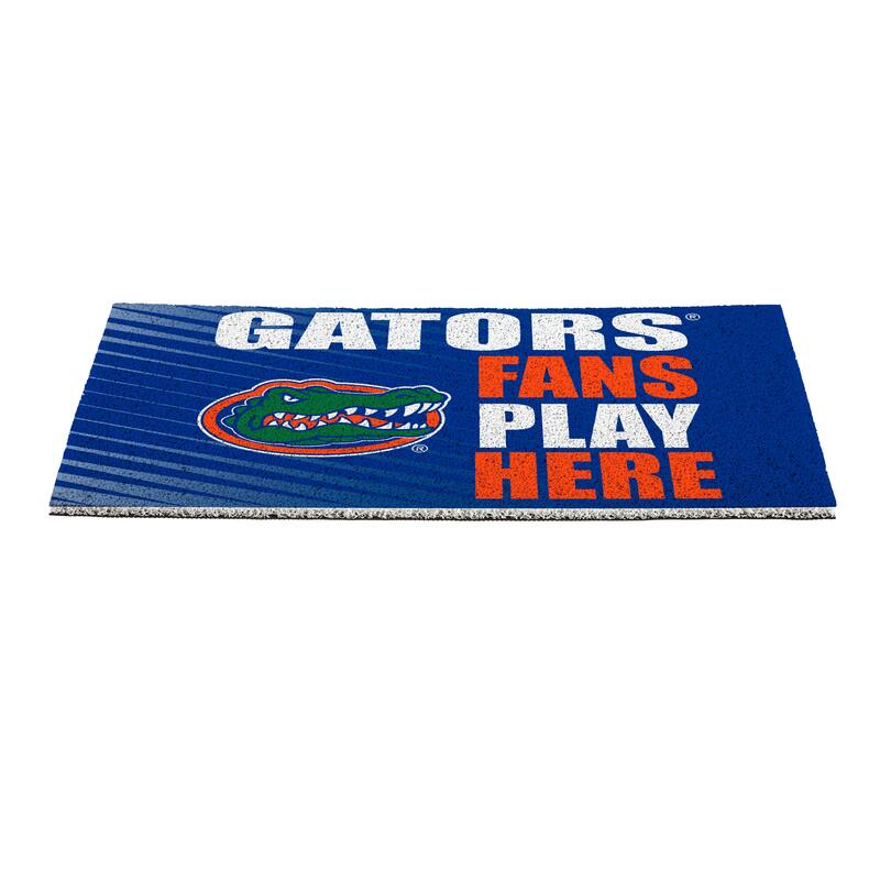 28 in. x 16 in. University of Florida "Fans Play Here" PVC Door Mat