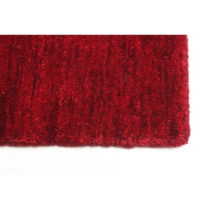 ECARPETGALLERY Hand Loomed Kashkuli Gabbeh Red Wool Rug - 4'1 x 5'9
