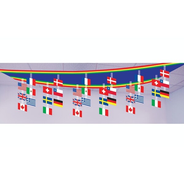 Shop Pack Of 6 International Flags Of The World Hanging Ceiling
