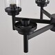 preview thumbnail 21 of 29, Modern Black Farmhouse Chandelier Dining Room Light Fixture Over Table Industrial Lighting for Living Room Foyer Kitchen