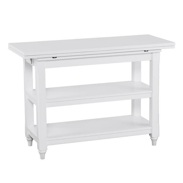 Derby Convertible Console Dining Counter Table Seats 2 to 4 Expresso Wood Finish