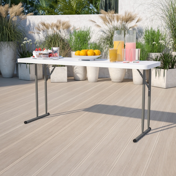 18 W x 60 L Rectangular Granite White Plastic Folding Training Table Bed Bath Beyond 10638519